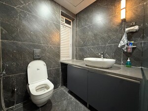 Bathroom in 3 BHK Apartment at Omkar Alta Monte, Malad East – for Rent