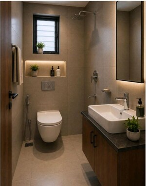 Bathroom in 3 BHK Apartment at Louis Wadi – for Sale