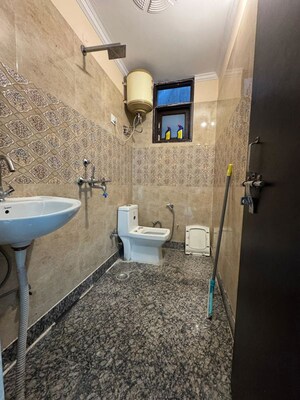 Bathroom in 1 BHK Builder Floor at Chattarpur – for Rent
