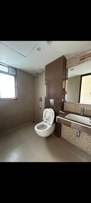 Bathroom in 3 BHK Apartment at Lodha Luxuria Priva, Majiwada – for Rent