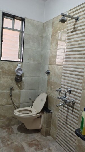 Bathroom in 2 BHK Apartment at Aastha CHS Wakad, Wakad – for Rent