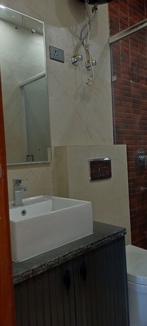 Bathroom in 3 BHK Builder Floor at Chittaranjan Park – for Sale