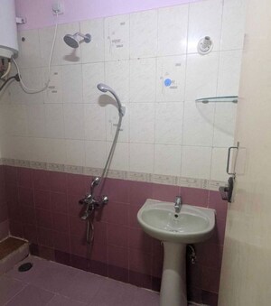 Bathroom in 3 BHK Apartment at Mathura Sapthagiri, Bellandur – for Rent
