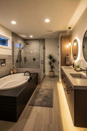Bathroom in 3 BHK Apartment at Accord CHS Mira Road, Mira Road – for Rent