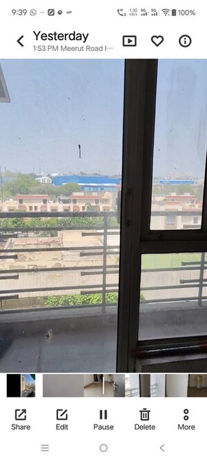 Balcony in 3 BHK Apartment at IFCI 21st Milestone Residency, Raj Nagar – for Sale
