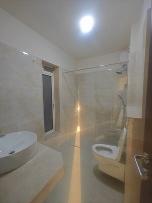 Bathroom in 4 BHK Apartment at Seawoods – for Rent