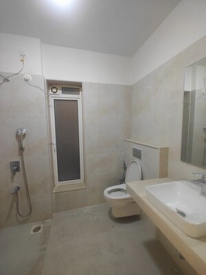 Bathroom in 4 BHK Apartment at Seawoods – for Rent