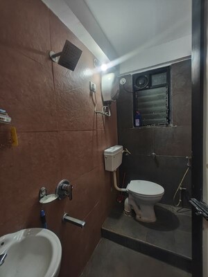 Bathroom in 2 BHK Apartment at Gajra Bhoomi Elite, Nerul – for Rent