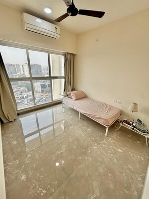 Living Room in 1 BHK Apartment at L&T Emerald Isle, Powai – for Rent