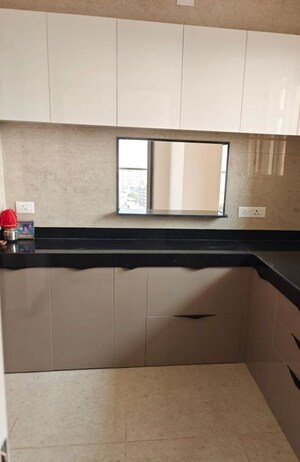Kitchen in 3 BHK Apartment at Raheja Vedaanta, Sector 108 – for Rent