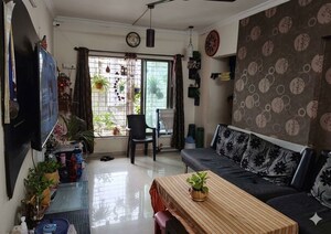 Living Room in 1 BHK Apartment at Vihang Valley Phase 3, Kasarvadavali – for Rent