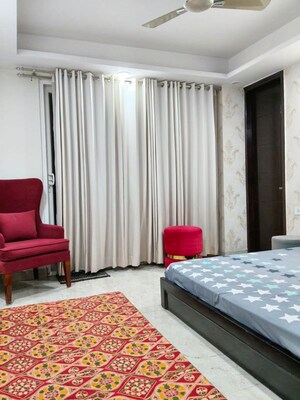 Bedroom in 3 BHK Builder Floor at Sushant Lok Iii – for Rent