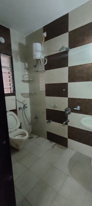 Bathroom in 3 BHK Apartment at G K Roseland Residency, Pimple Saudagar – for Rent