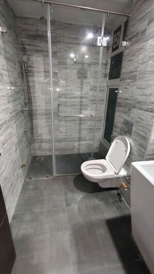 Bathroom in 1 BHK Apartment at Raunak Heights, Ghodbunder Road – for Rent