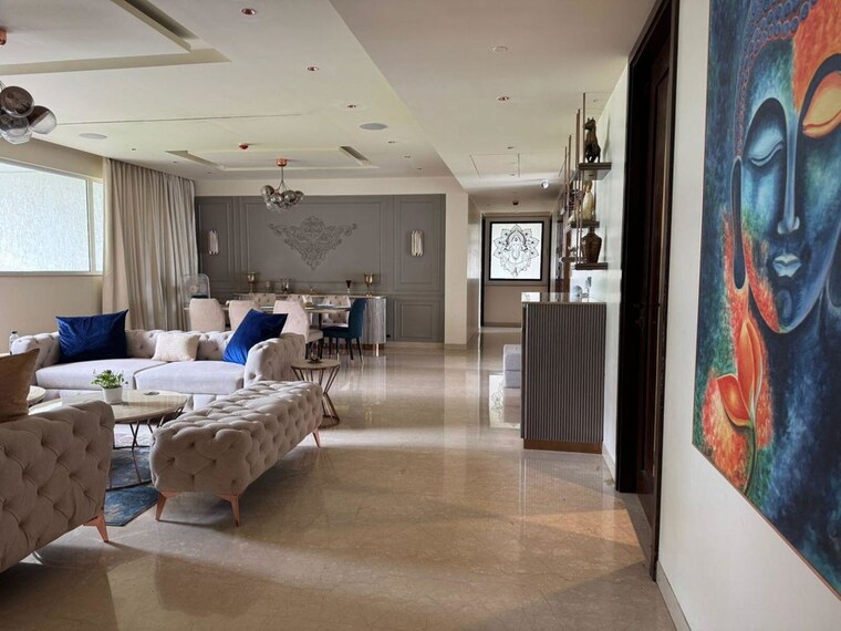 Living Room, verde-residences 4 Bedroom 3157 Sq.Ft. Apartment In Kalyani Nagar Pune 10359232