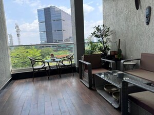 Balcony in 4 BHK Apartment at Verde Residences, Kalyani Nagar – for Rent