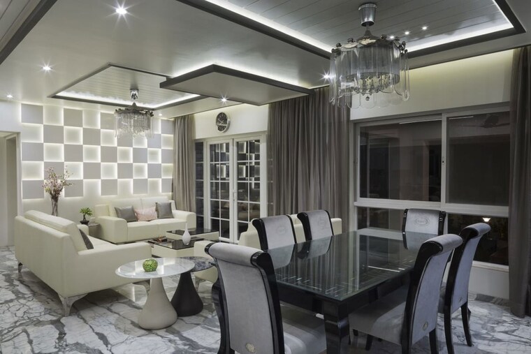 Living Room, kolte-patil-24k-glitterati 3 Bedroom 2700 Sq.Ft. Apartment In Pimple Nilakh Pune 10359299