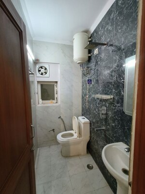 Bathroom in 2 BHK Builder Floor at East Of Kailash – for Rent