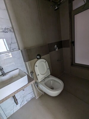 Bathroom in 1 BHK Apartment at Gurukrupa Marina Enclave, Malad West – for Sale