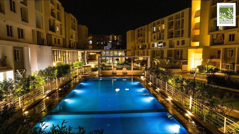 Swimming Pool, casagrand-lorenza 3 Bedroom 1740 Sq.Ft. Apartment In Kogilu Bangalore 10359464