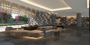 Living Room in 3 BHK Apartment at Krisumi Waterfall Residences, Sector 36a – for Sale