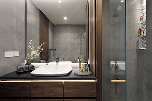 Bathroom in 3 BHK Apartment at Krisumi Waterfall Residences, Sector 36a – for Sale