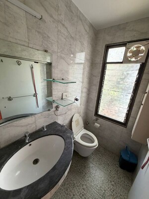 Bathroom in 2 BHK Apartment at Aundh – for Rent