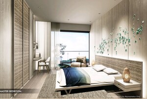 Bedroom in 4 BHK Apartment at Krisumi Waterside Residences The Forest Reserve, Sector 36a – for Sale