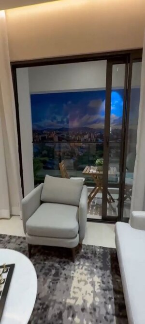 Living Room in 3 BHK Apartment at Adani Codename LIT, Thane West – for Sale