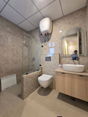 Bathroom in 3 BHK Apartment at Smart World Orchard, Sector 61 – for Sale