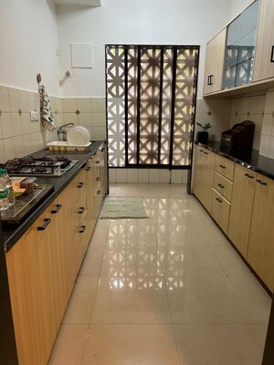 Kitchen in 1 BHK Apartment at Lalani Grandeur, Goregaon East – for Rent
