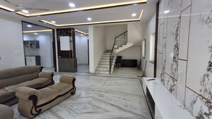 Staircase in 4 BHK Villa at Magna Majestic Meadows, Osman Nagar – for Rent