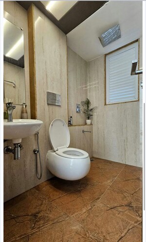 Bathroom in 4 BHK Apartment at Borivali West – for Rent