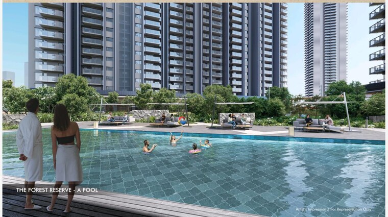 Swimming Pool, krisumi-waterside-residences-the-forest-reserve 5 Bedroom 6883 Sq.Ft. Apartment In Sector 36a Gurgaon 10359858