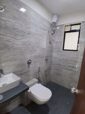 Bathroom in 2 BHK Apartment at Ankur Building, Malad West – for Rent