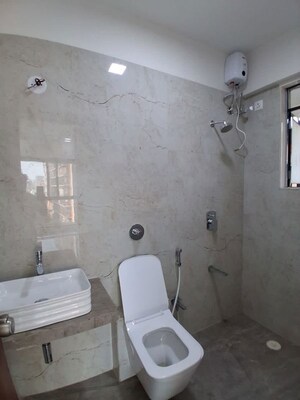Bathroom in 2 BHK Apartment at Ankur Building, Malad West – for Rent