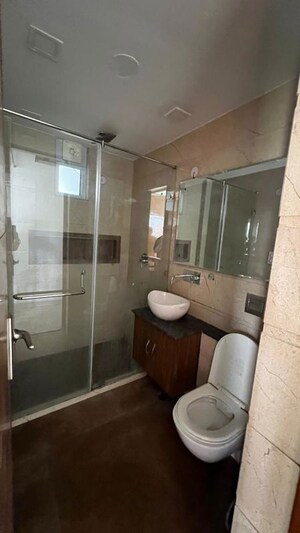 Bathroom in 3 BHK Apartment at Jawahar Nagar – for Rent