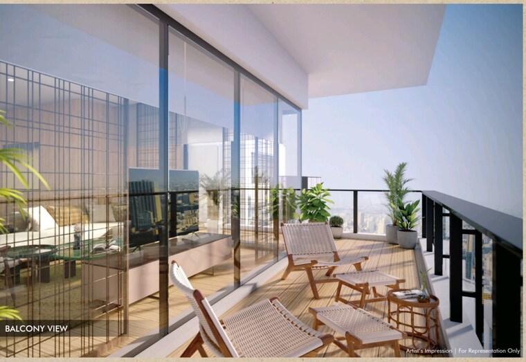 Balcony, krisumi-waterside-residences-the-forest-reserve 4 Bedroom 7575 Sq.Ft. Apartment In Sector 36a Gurgaon 10359872