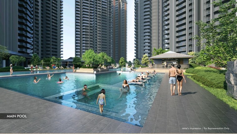 Swimming Pool, krisumi-waterside-residences-the-forest-reserve 4 Bedroom 7575 Sq.Ft. Apartment In Sector 36a Gurgaon 10359872