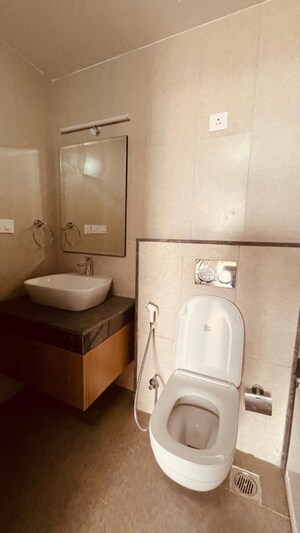 Bathroom in 4 BHK Apartment at Wave Amore, Sector 32 – for Rent