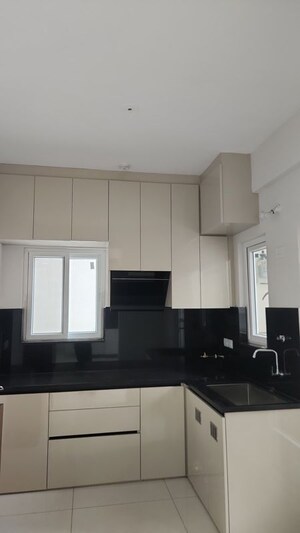 Kitchen in 3 BHK Apartment at Prestige Beverly Hills, Kokapet – for Rent