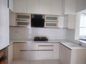 Kitchen in 3 BHK Apartment at Puravankara Palm Beach, Hennur – for Rent