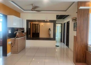 Living Room in 3 BHK Apartment at Puravankara Palm Beach, Hennur – for Rent