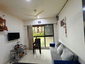 Living Room in 1 BHK Apartment at Lodha Crown Quality Homes, Majiwada – for Sale