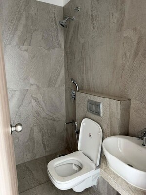 Bathroom in 2.5 BHK Apartment at Prescon Midtown Bay, Mahim West – for Sale