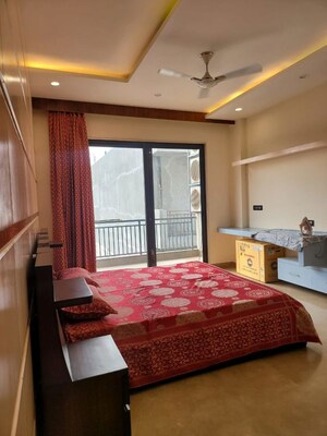 Bedroom in 4 BHK Builder Floor at Sushant Lok I – for Rent
