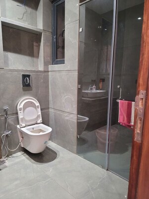 Bathroom in 4 BHK Builder Floor at Sushant Lok I – for Rent