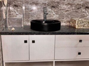 Kitchen in 3 BHK Builder Floor at Sushant Lok I – for Rent