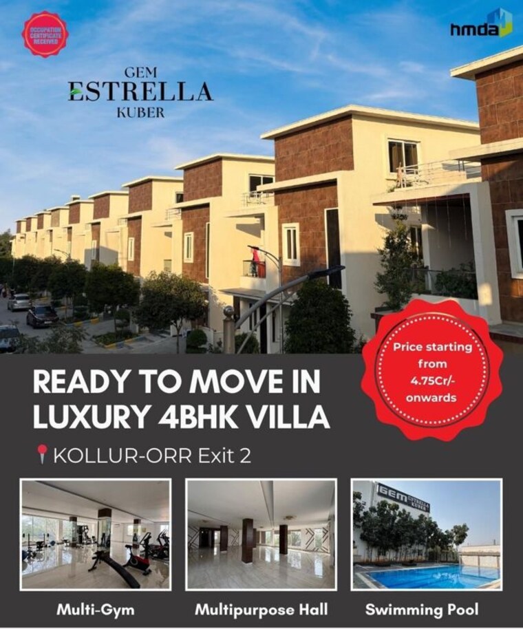 Exterior View, gem-estrella-kuber 4 Bedroom 30000 Sq.Ft. Villa In Kollur Hyderabad 10360549