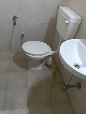 Attached Bathroom in 2 BHK Apartment at Ram Pushpanjali Residency, Owale – for Rent